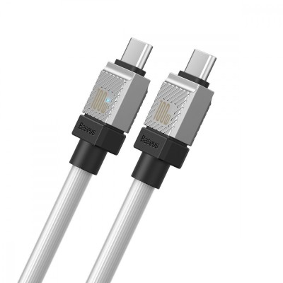 Кабель Baseus CoolPlay Series Type-C To Type-C 100W (2m) CAKW000302 White