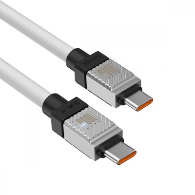Кабель Baseus CoolPlay Series Type-C To Type-C 100W (2m) CAKW000302 White