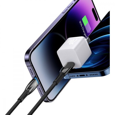 Кабель Baseus Glimmer Series Fast Charging Type-C to Lightning 20W (1m) CADH000001 black Кабель Baseus Glimmer Series Fast Charging Type-C to Lightning 20W (1m) CADH000001 black