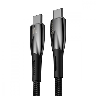Кабель Baseus Glimmer Series Fast Charging Type-C to Type-C 100W (1m) CADH000703 blue