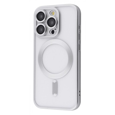 Чохол Metal Matte Case with Magnetic Ring iPhone 15 Pro Max white titanium