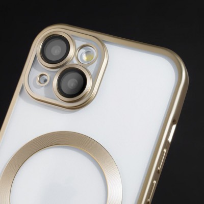 Чохол Metal Matte Case with Magnetic Ring iPhone 15 yellow