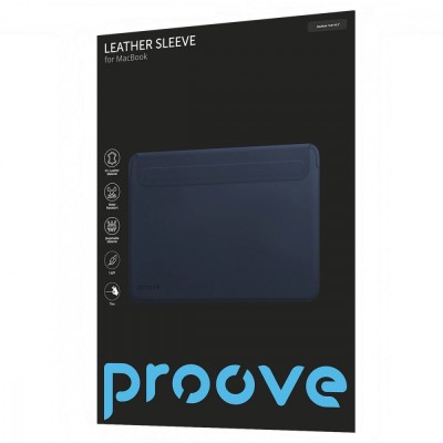 Чохол Proove Leather Sleeve MacBook 13,6/14,2 (PCLSMB141302) Black