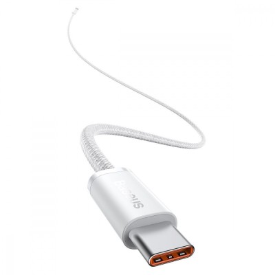 Кабель Baseus Dynamic Series Fast Charging Type-C to Type-C 100W (2m) (CALD000302) white