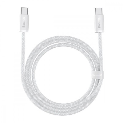 Кабель Baseus Dynamic Series Fast Charging Type-C to Type-C 100W (2m) (CALD000302) white