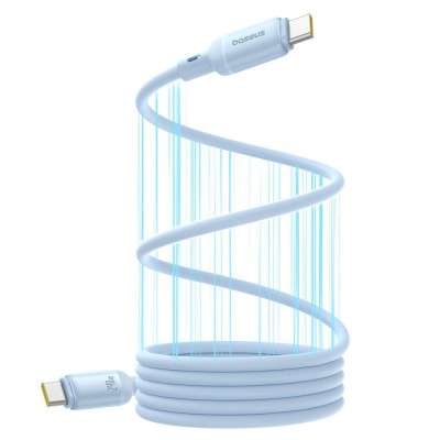 Кабель Baseus PicoGo Magnetic Liquid Silicone Type-C to Type-C 240W (1m) (P10376800311-00) blue Кабель Baseus PicoGo Magnetic Liquid Silicone Type-C to Type-C 240W (1m) (P10376800311-00) blue
