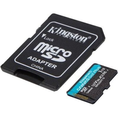 Карта пам`яті MicroSDXC 1TB UHS-I/U3 Class 10 Kingston Canvas Go! Plus R170/W90MB/s + SD-адаптер (SDCG3/1TB) Карта пам`яті MicroSDXC 1TB UHS-I/U3 Class 10 Kingston Canvas Go! Plus R170/W90MB/s + SD-адаптер (SDCG3/1TB)
