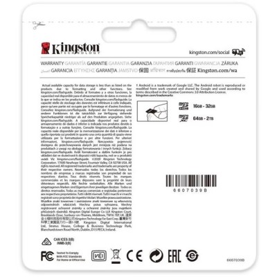 Карта пам`яті MicroSDXC 1TB UHS-I/U3 Class 10 Kingston Canvas Go! Plus R170/W90MB/s + SD-адаптер (SDCG3/1TB) Карта пам`яті MicroSDXC 1TB UHS-I/U3 Class 10 Kingston Canvas Go! Plus R170/W90MB/s + SD-адаптер (SDCG3/1TB)