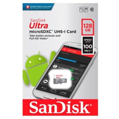 Карта пам’яті MICRO SDXC 128GB UHS-I SDSQUNR-128G-GN6MN SANDISK Карта пам’яті MICRO SDXC 128GB UHS-I SDSQUNR-128G-GN6MN SANDISK