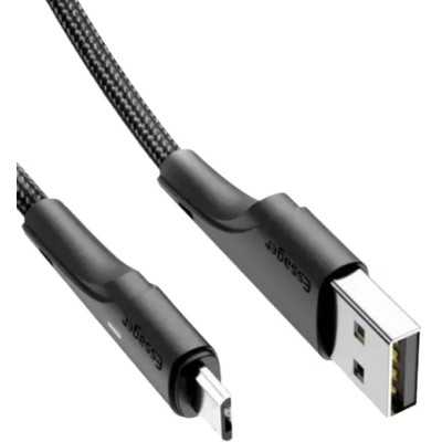 Кабель ESSAGER Rousseau 3A Fast Charging USB Micro Cable 1m (EXCM-LS01) Black Кабель ESSAGER Rousseau 3A Fast Charging USB Micro Cable 1m (EXCM-LS01) Black