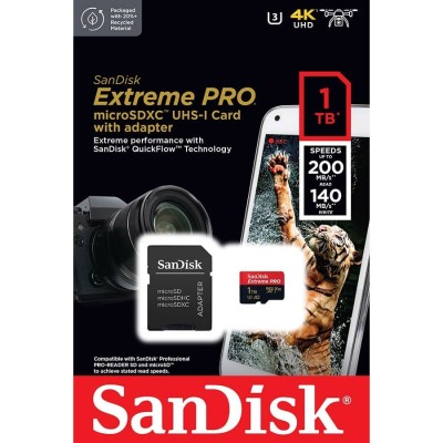 Карта пам’яті MICRO SDXC 1TB UHS-I W/A SDSQXCD-1T00-GN6MA SANDISK Карта пам’яті MICRO SDXC 1TB UHS-I W/A SDSQXCD-1T00-GN6MA SANDISK