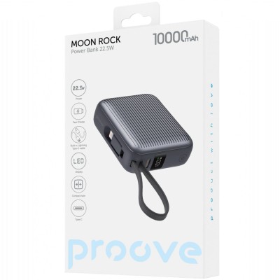 Портативна Батарея Proove 10000mAh 22.5W Moon Rock (PBM122012105) gray