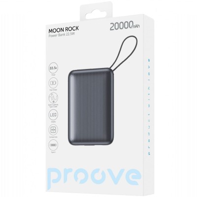 Портативна Батарея Proove 20000mAh 22.5W Moon Rock (PBM222012105) gray