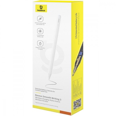 Стилус Baseus Smooth Writing 3 Series Wireless Charging (P80080803211-00) white