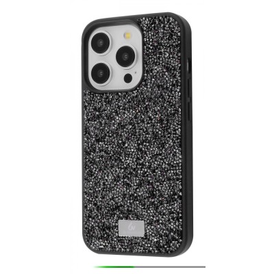 Чохол Bling World Rock Diamond (TPU) iPhone 15 Pro Max black titanium