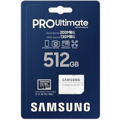 Карта пам’яті MICRO SDXC 512GB W/ADAPT. MB-MY512SA/WW SAMSUNG