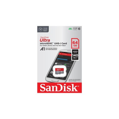 Карта пам’яті MICRO SDXC 64GB UHS-I W/A SDSQUAB-064G-GN6MA SANDISK