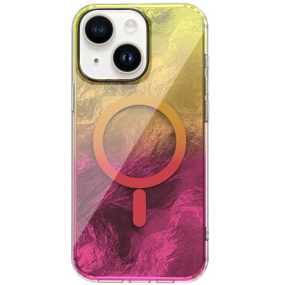 Чохол TPU Shiny Mountain (MagFit) для Apple iPhone 14 / 13 (6.1") Yellow / Pink Чохол TPU Shiny Mountain (MagFit) для Apple iPhone 14 / 13 (6.1") Yellow / Pink
