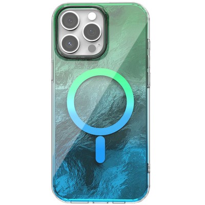 Чохол TPU Shiny Mountain (MagFit) для Apple iPhone 15 Pro (6.1") Green / Blue Чохол TPU Shiny Mountain (MagFit) для Apple iPhone 15 Pro (6.1") Green / Blue