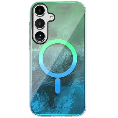 Чохол TPU Shiny Mountain (MagFit) для Samsung Galaxy S23 FE Green / Blue Чохол TPU Shiny Mountain (MagFit) для Samsung Galaxy S23 FE Green / Blue