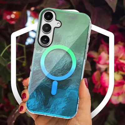 Чохол TPU Shiny Mountain (MagFit) для Samsung Galaxy S23 FE Green / Blue Чохол TPU Shiny Mountain (MagFit) для Samsung Galaxy S23 FE Green / Blue