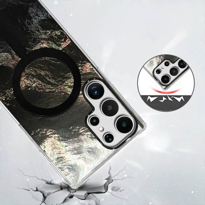 Чохол TPU Shiny Mountain (MagFit) для Samsung Galaxy S24 Ultra Black Чохол TPU Shiny Mountain (MagFit) для Samsung Galaxy S24 Ultra Black