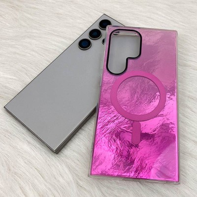 Чохол TPU Shiny Mountain (MagFit) для Samsung Galaxy S24 Ultra Pink Чохол TPU Shiny Mountain (MagFit) для Samsung Galaxy S24 Ultra Pink