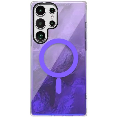 Чохол TPU Shiny Mountain (MagFit) для Samsung Galaxy S24 Ultra Purple Чохол TPU Shiny Mountain (MagFit) для Samsung Galaxy S24 Ultra Purple