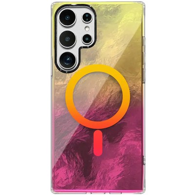 Чохол TPU Shiny Mountain (MagFit) для Samsung Galaxy S24 Ultra Yellow / Pink Чохол TPU Shiny Mountain (MagFit) для Samsung Galaxy S24 Ultra Yellow / Pink