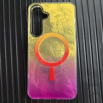 Чохол TPU Shiny Mountain (MagFit) для Samsung Galaxy S24 Yellow / Pink Чохол TPU Shiny Mountain (MagFit) для Samsung Galaxy S24 Yellow / Pink