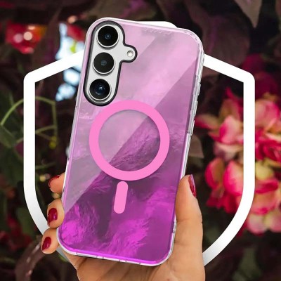 Чохол TPU Shiny Mountain (MagFit) для Samsung Galaxy S24+ Pink Чохол TPU Shiny Mountain (MagFit) для Samsung Galaxy S24+ Pink