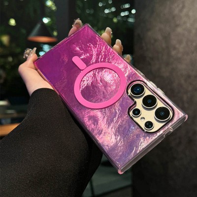 Чохол TPU Shiny Mountain (MagFit) для Samsung Galaxy S25 Ultra Pink Чохол TPU Shiny Mountain (MagFit) для Samsung Galaxy S25 Ultra Pink