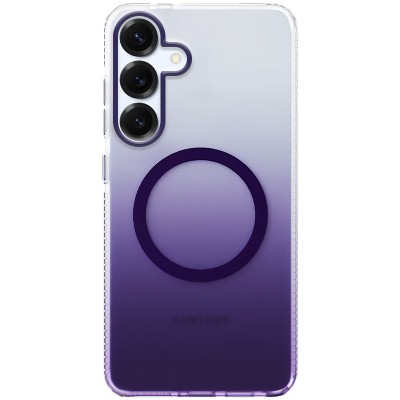 Чохол TPU+PC Phantom with MagSafe для Samsung Galaxy S25 Purple Чохол TPU+PC Phantom with MagSafe для Samsung Galaxy S25 Purple