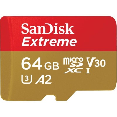 Карта пам’яті MICRO SDXC 64GB UHS-I W/A SDSQXAH-064G-GN6AA SANDISK Карта пам’яті MICRO SDXC 64GB UHS-I W/A SDSQXAH-064G-GN6AA SANDISK