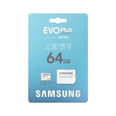 Карта пам’яті MICRO SDXC EVO+ 64GB V10 W/A MB-MC64SA/EU SAMSUNG Карта пам’яті MICRO SDXC EVO+ 64GB V10 W/A MB-MC64SA/EU SAMSUNG