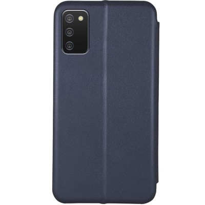 Кожаный чехол (книжка) Classy для Samsung Galaxy A03s Темно-синий