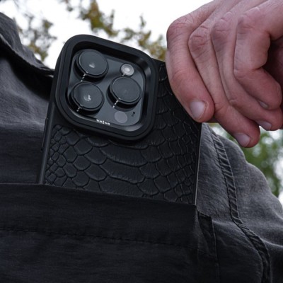Чохол Kajsa Snake Pattern iPhone 15 Pro Max black