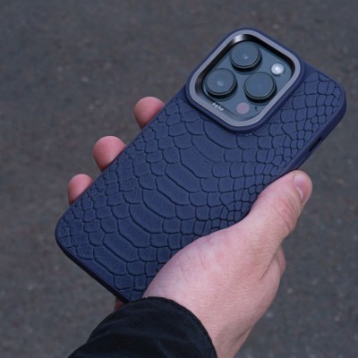 Чохол Kajsa Snake Pattern iPhone 15 Pro olive
