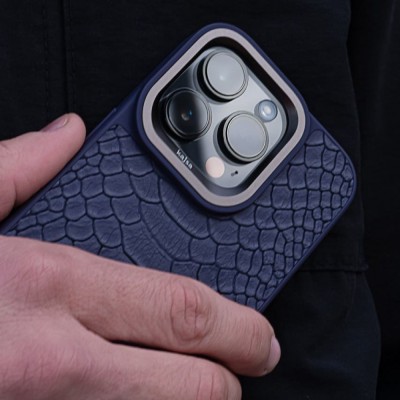Чохол Kajsa Snake Pattern iPhone 15 Pro olive