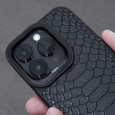 Чохол Kajsa Snake Pattern iPhone 15 Pro olive