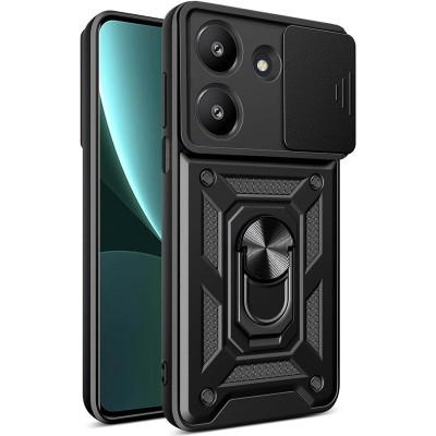 Ударостійкий чохол Camshield Serge Ring для Xiaomi Poco M7 Pro 5G Чорний Ударостійкий чохол Camshield Serge Ring для Xiaomi Poco M7 Pro 5G Чорний
