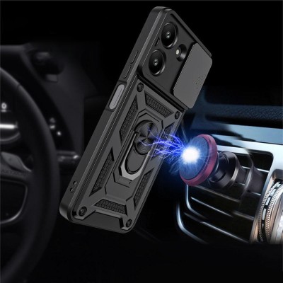 Ударостійкий чохол Camshield Serge Ring для Xiaomi Poco M7 Pro 5G Чорний Ударостійкий чохол Camshield Serge Ring для Xiaomi Poco M7 Pro 5G Чорний