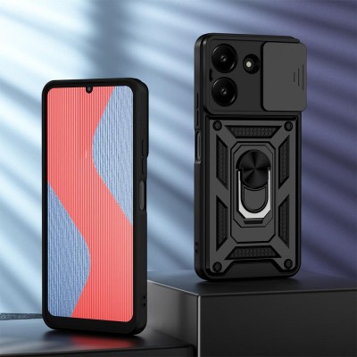 Ударостійкий чохол Camshield Serge Ring для Xiaomi Poco M7 Pro 5G Чорний Ударостійкий чохол Camshield Serge Ring для Xiaomi Poco M7 Pro 5G Чорний