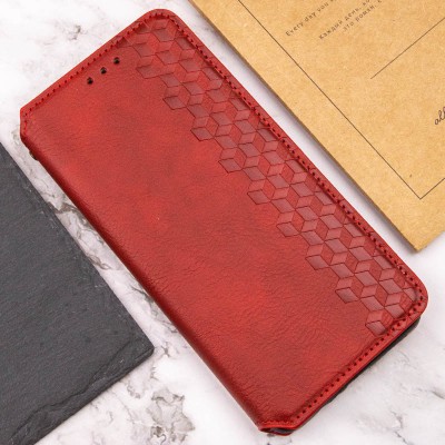 Шкіряний чохол-книжка GETMAN Cubic (PU) для Xiaomi Redmi Note 14 4G (Europe version) Червоний Шкіряний чохол-книжка GETMAN Cubic (PU) для Xiaomi Redmi Note 14 4G (Europe version) Червоний
