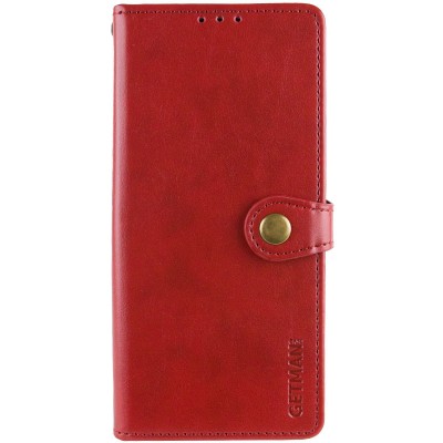 Шкіряний чохол-книжка GETMAN Gallant (PU) для Xiaomi Redmi Note 14 4G (Europe version) Червоний Шкіряний чохол-книжка GETMAN Gallant (PU) для Xiaomi Redmi Note 14 4G (Europe version) Червоний