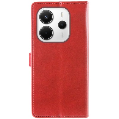 Шкіряний чохол-книжка GETMAN Gallant (PU) для Xiaomi Redmi Note 14 4G (Europe version) Червоний Шкіряний чохол-книжка GETMAN Gallant (PU) для Xiaomi Redmi Note 14 4G (Europe version) Червоний