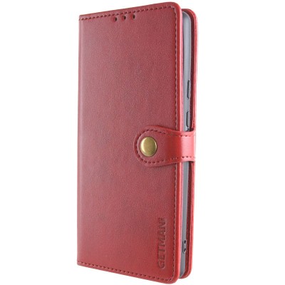 Шкіряний чохол-книжка GETMAN Gallant (PU) для Xiaomi Redmi Note 14 4G (Europe version) Червоний Шкіряний чохол-книжка GETMAN Gallant (PU) для Xiaomi Redmi Note 14 4G (Europe version) Червоний