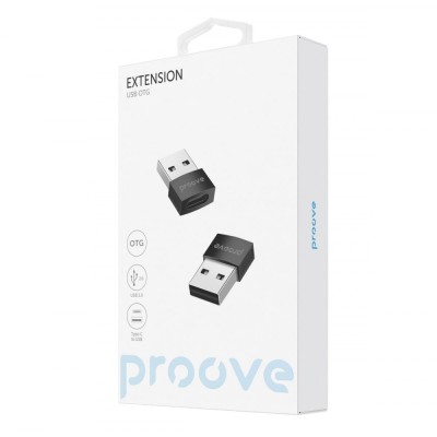 Перехідник OTG Proove Extension Type-C to USB (HBEX00012001) Black