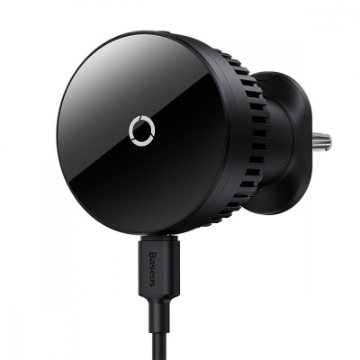 Автомобільний тримач з Бездротовим ЗП Baseus MagPro Series Magnetic Qi2 15W (C40164100121-01) black
