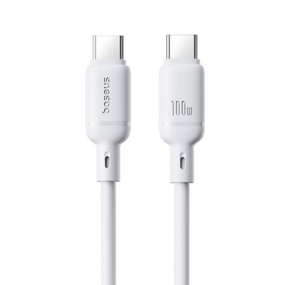 Кабель Baseus Silky Series Fast Charging Type-C to Type-C 100W (2m) (P10377704213-010 white